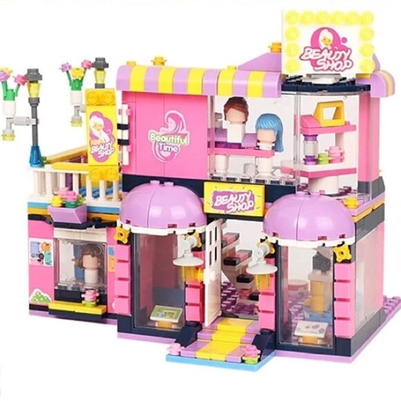 Hairdressing Salon Building Blocks 646 Pieces - NEW in Storage Container - Picture 6 of 6